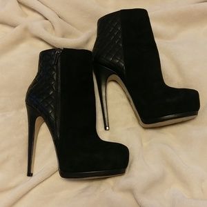 Truth or Dare by Madonna - Black ankle bootie heel